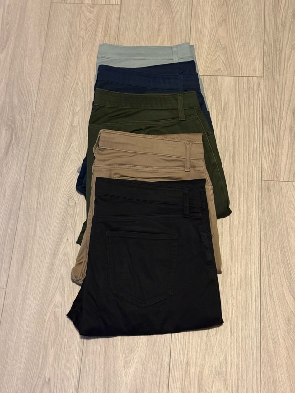 Uniqlo Men's Extra Stretch Jeans - Black, Khaki, Olive, Navy, Light Blue